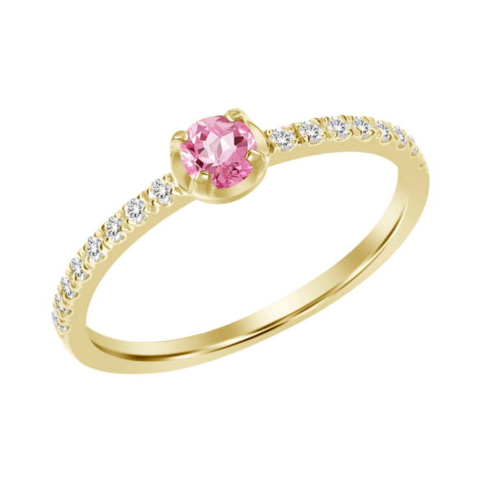 Giovanna Pink Sapphire Diamond Ring