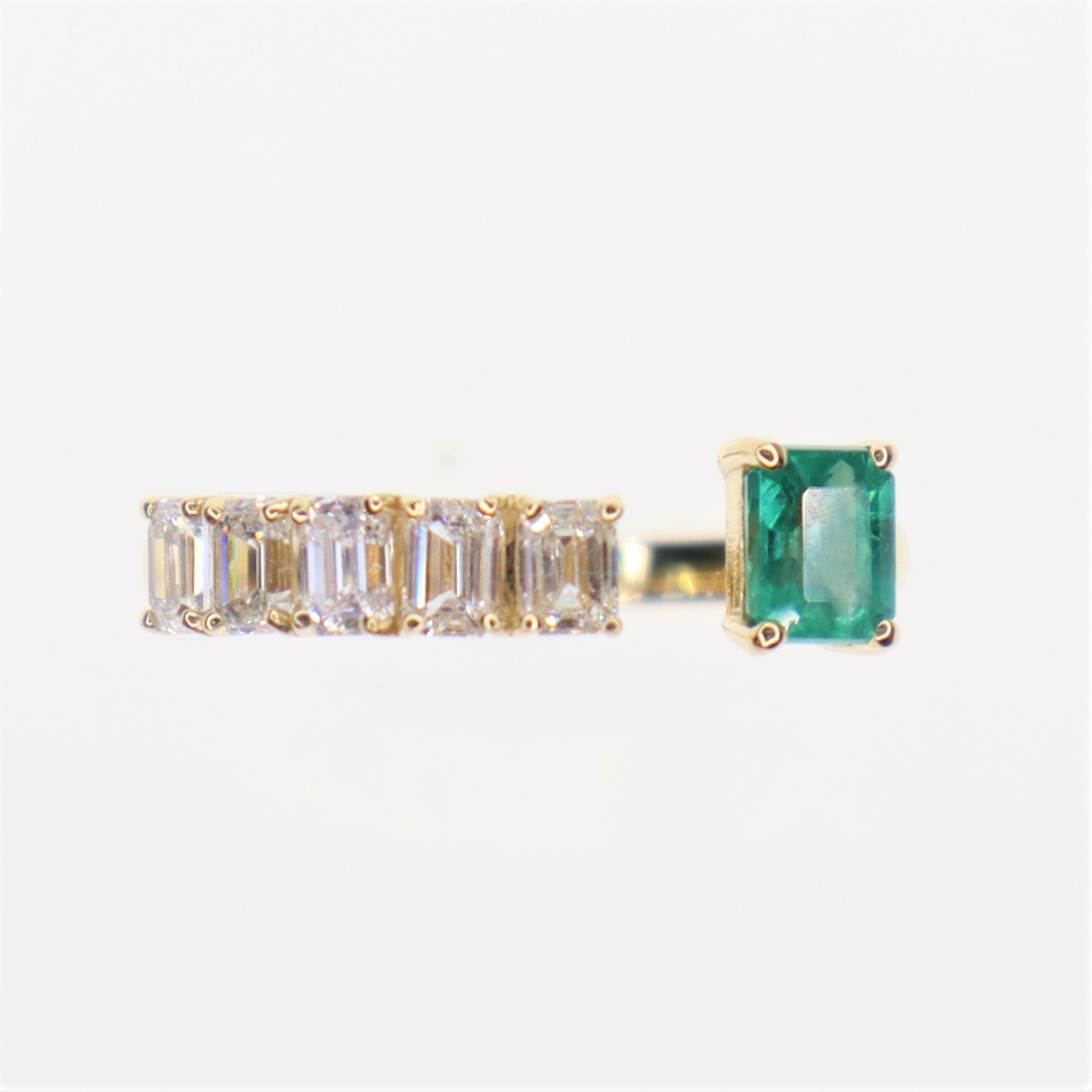 Eugenia Diamond Emerald Ring