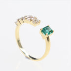 Eugenia Diamond Emerald Ring