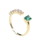 Eugenia Diamond Emerald Ring