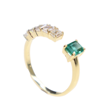 Load image into Gallery viewer, Eugenia Diamond Emerald Ring
