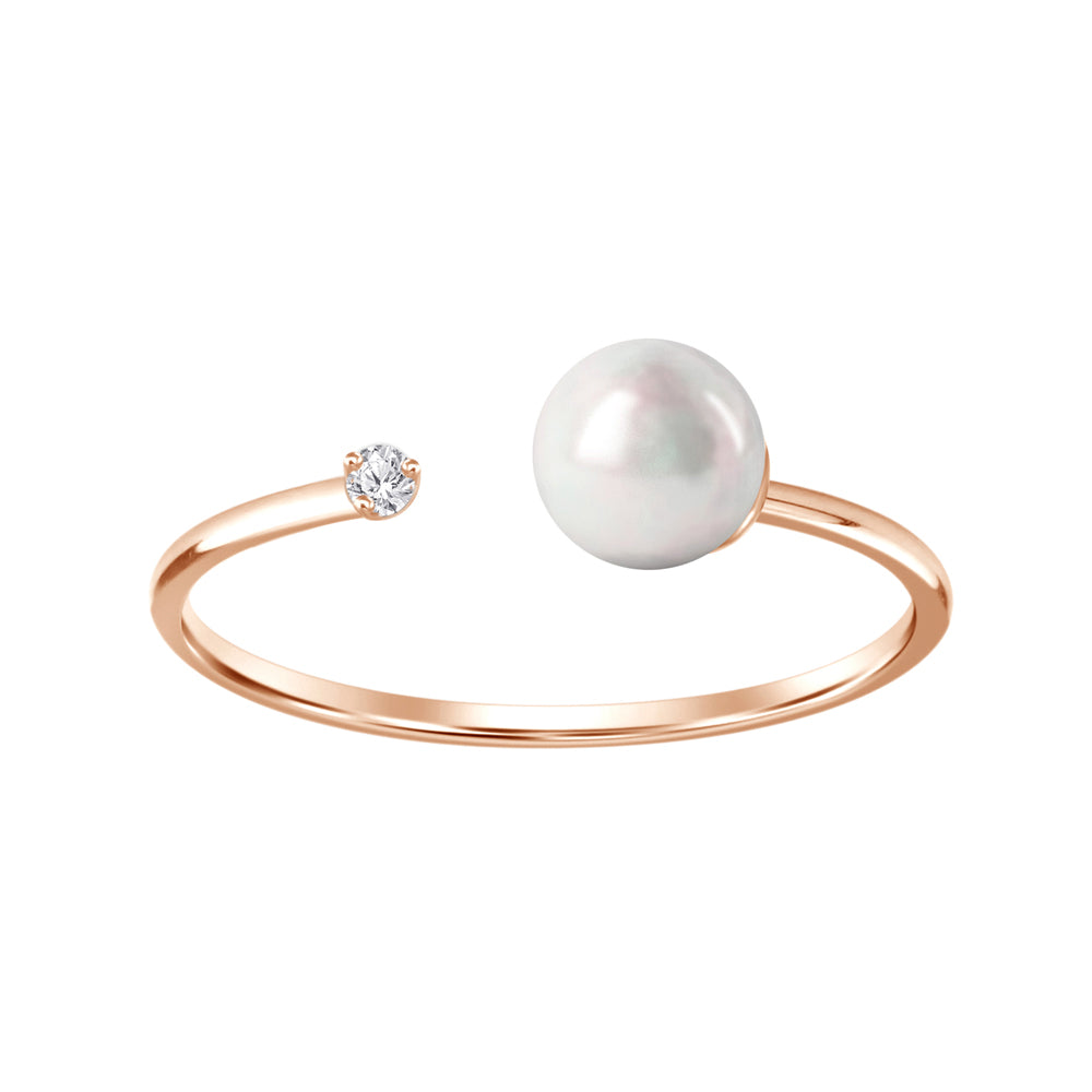 Grecia Pearl Diamond Ring