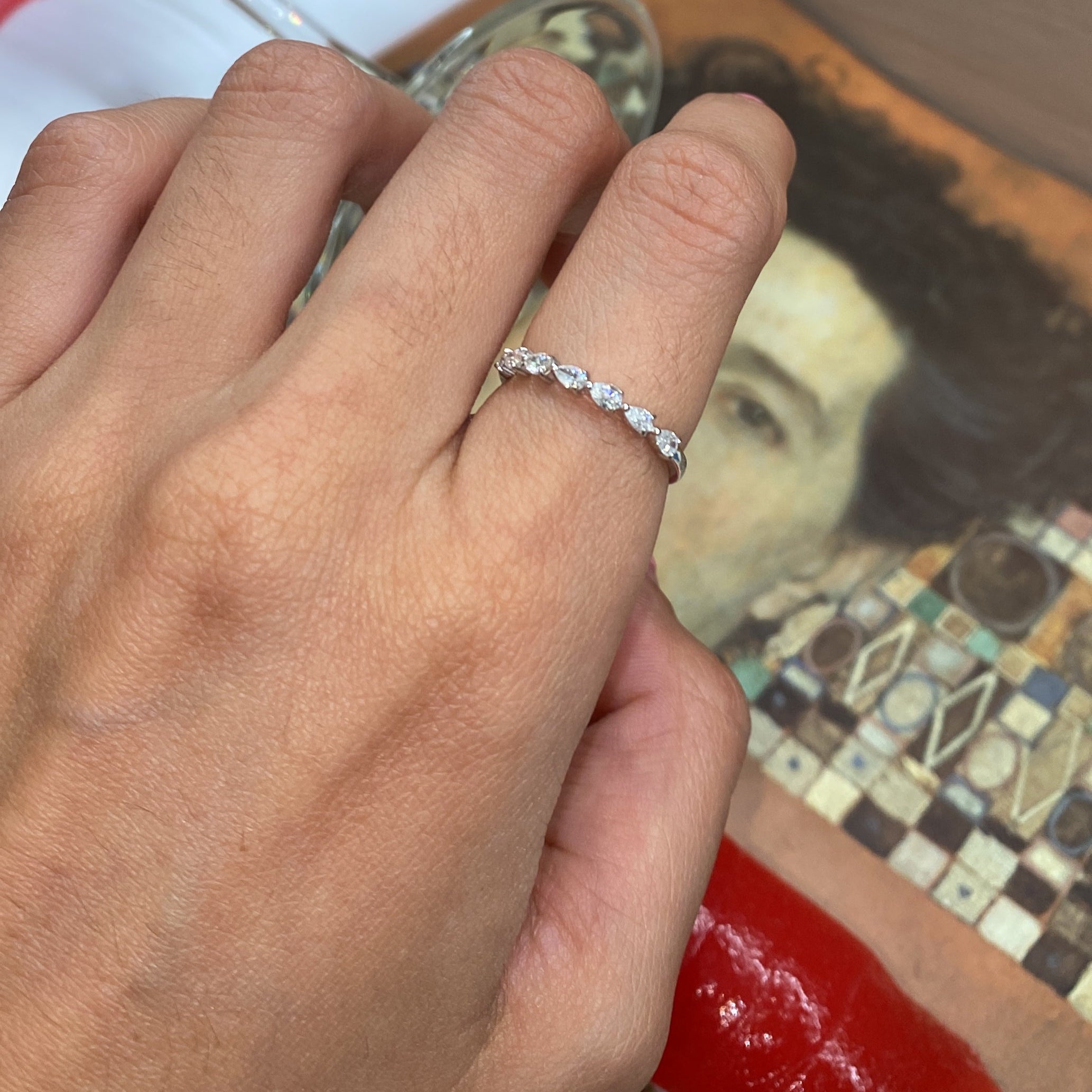 Raquel Pear Cut Diamond Ring