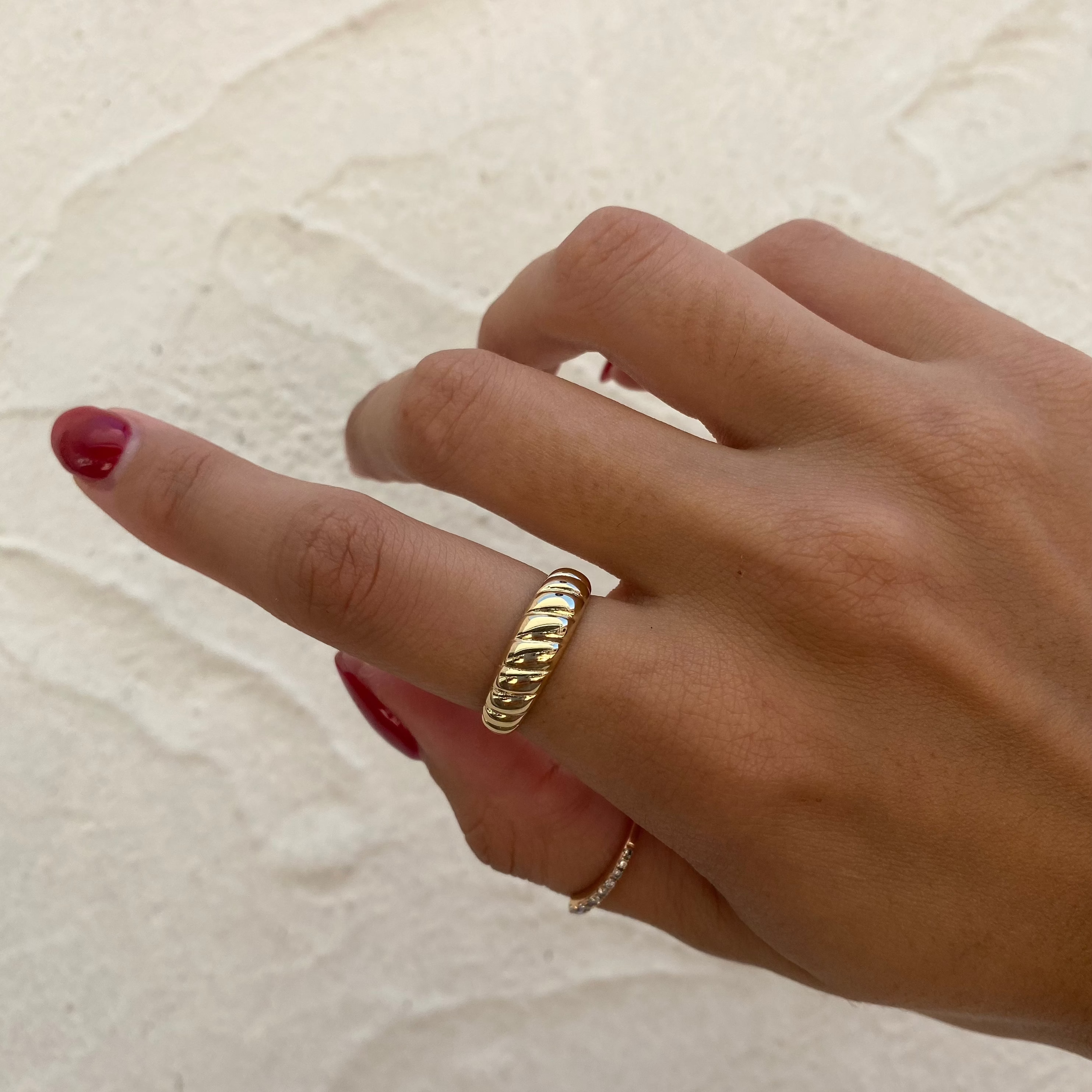 Croissant Gold Ring