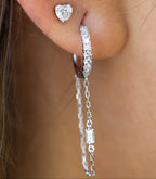Renee Diamond Long Hoops