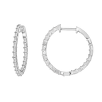 Priscilla Diamond Hoops