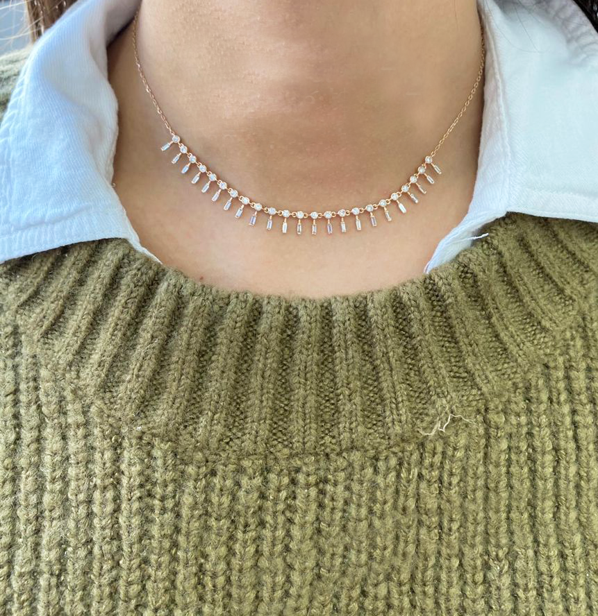 Antonia Diamond Station Necklace