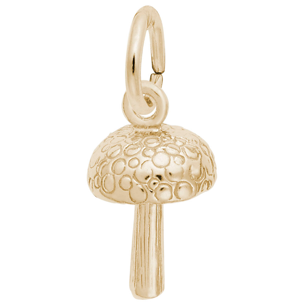 Mushroom Gold Charm