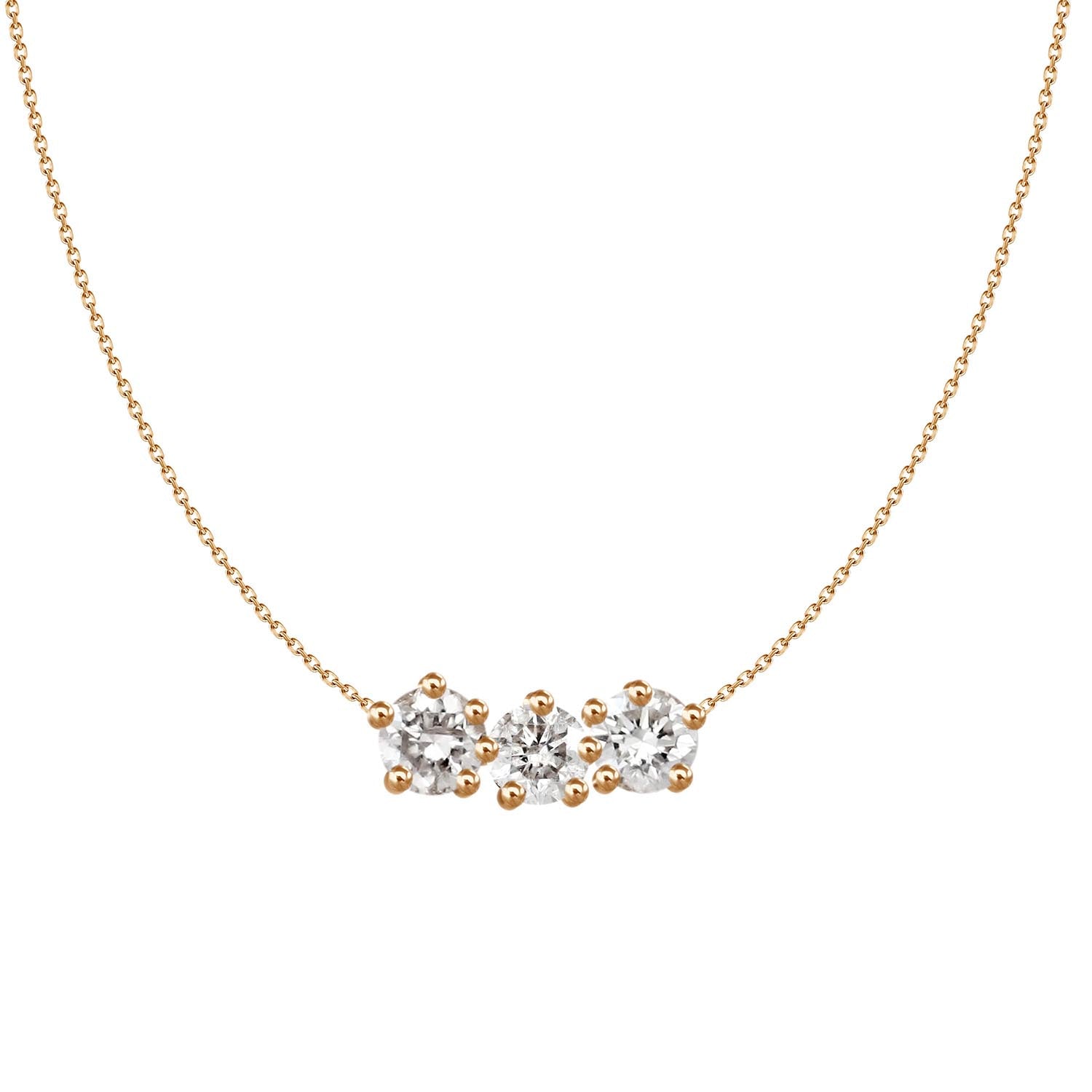Francisca Three Diamond Necklace