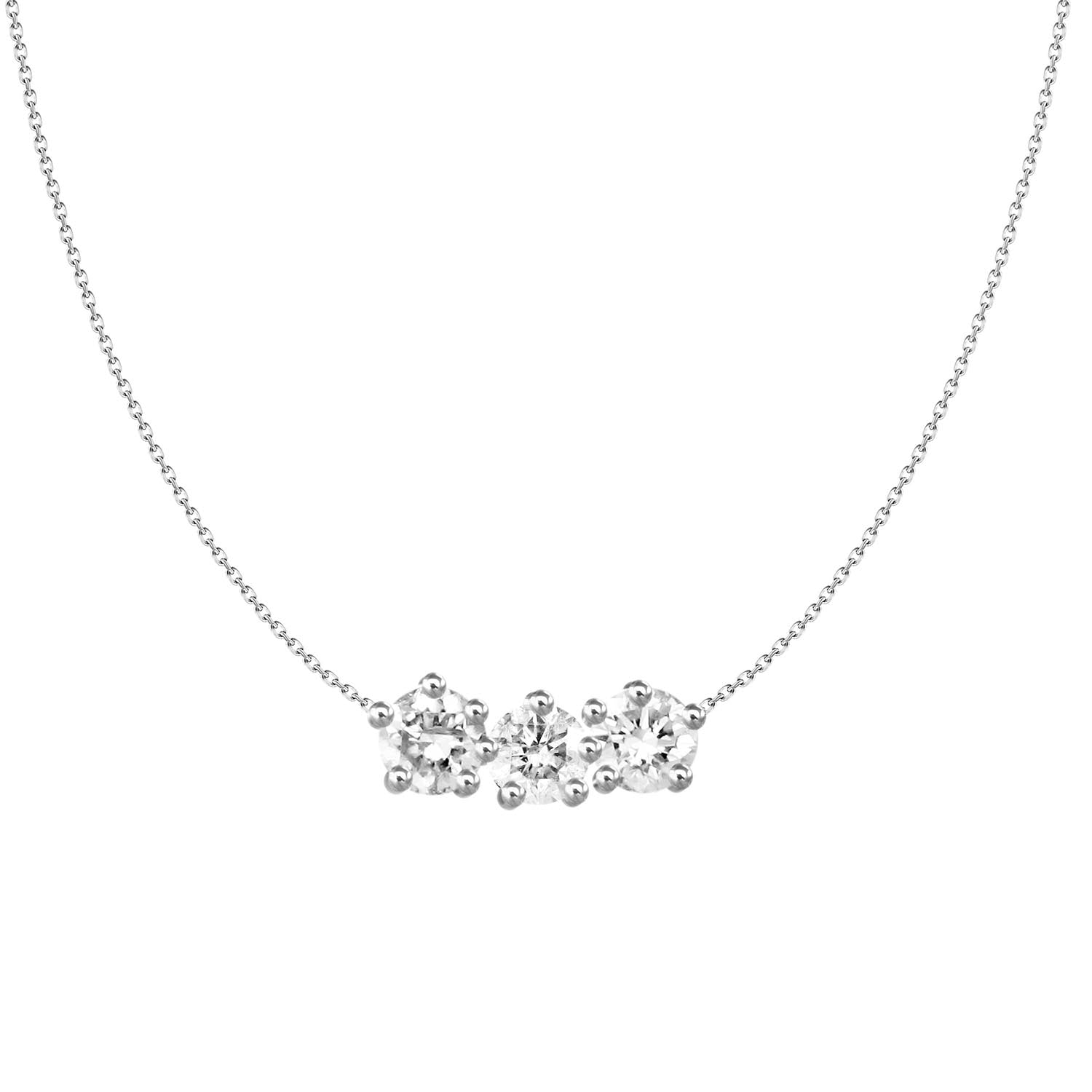 Francisca Three Diamond Necklace