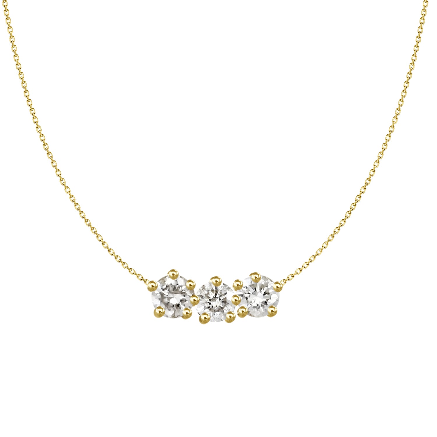 Francisca Three Diamond Necklace