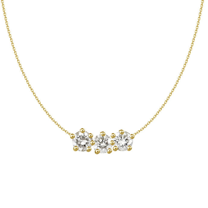 Francisca Three Diamond Necklace