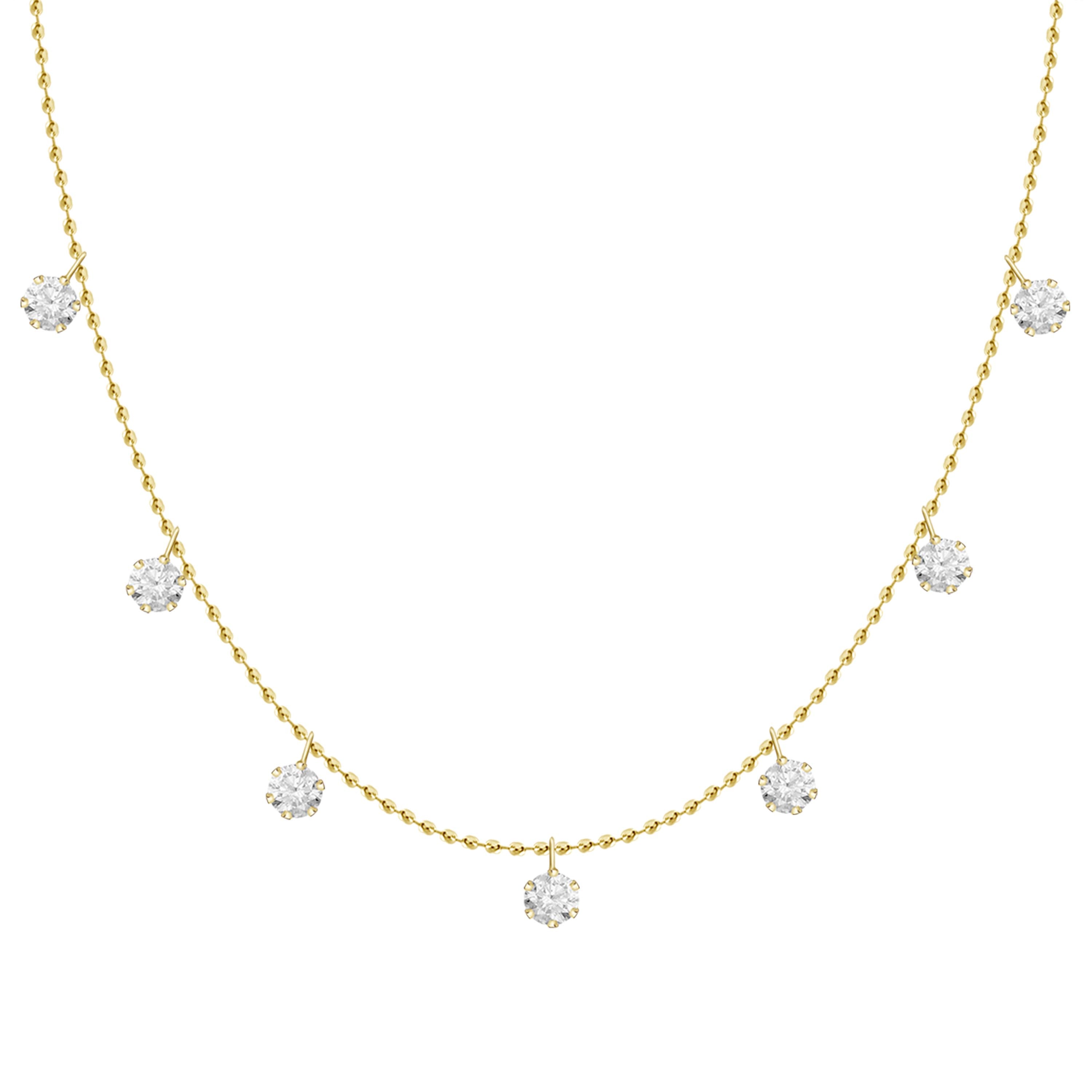 Elsa Diamond Station Necklace