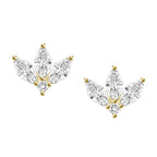 Lotus Flower Diamond Piercings