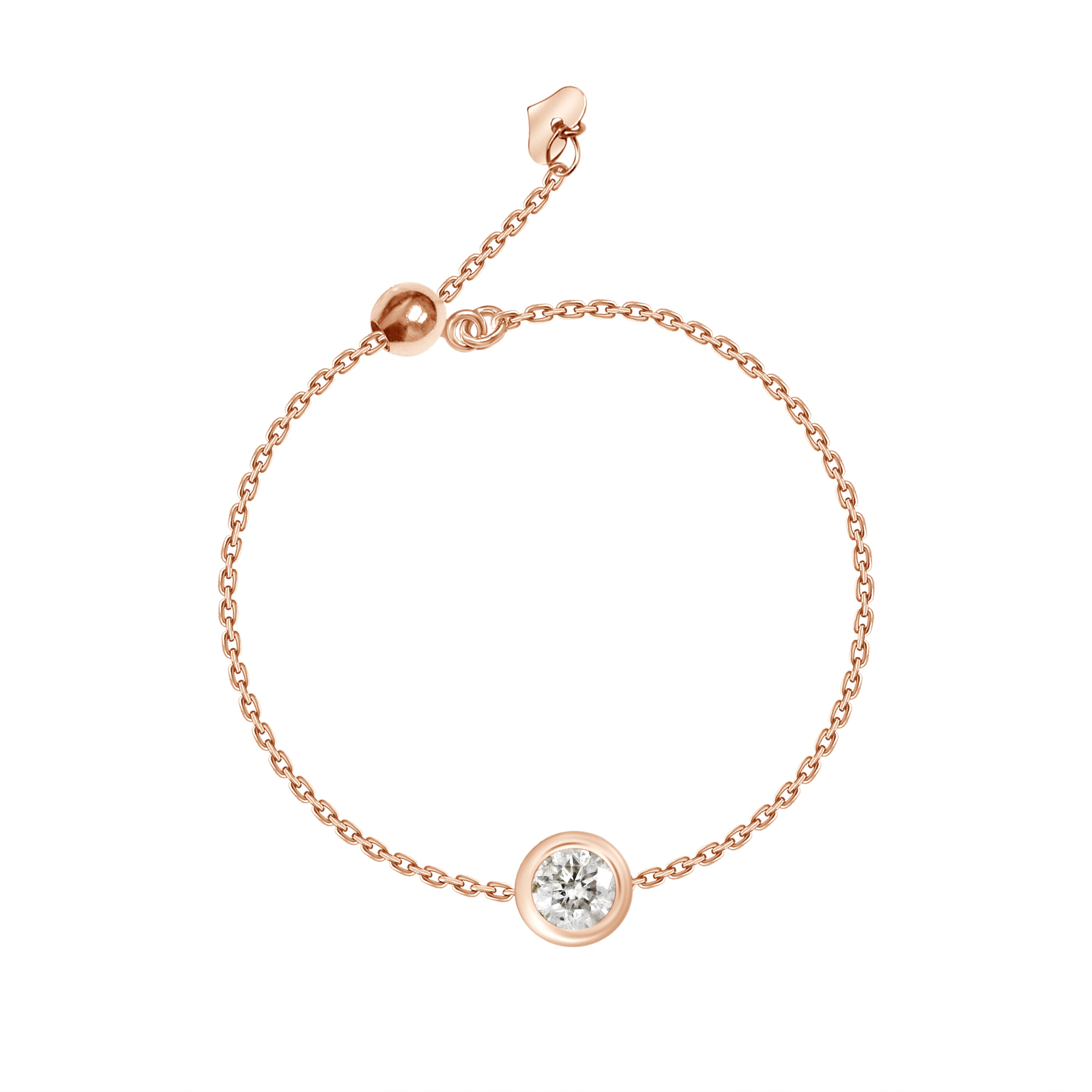 Anillo de cadena Bella con diamantes