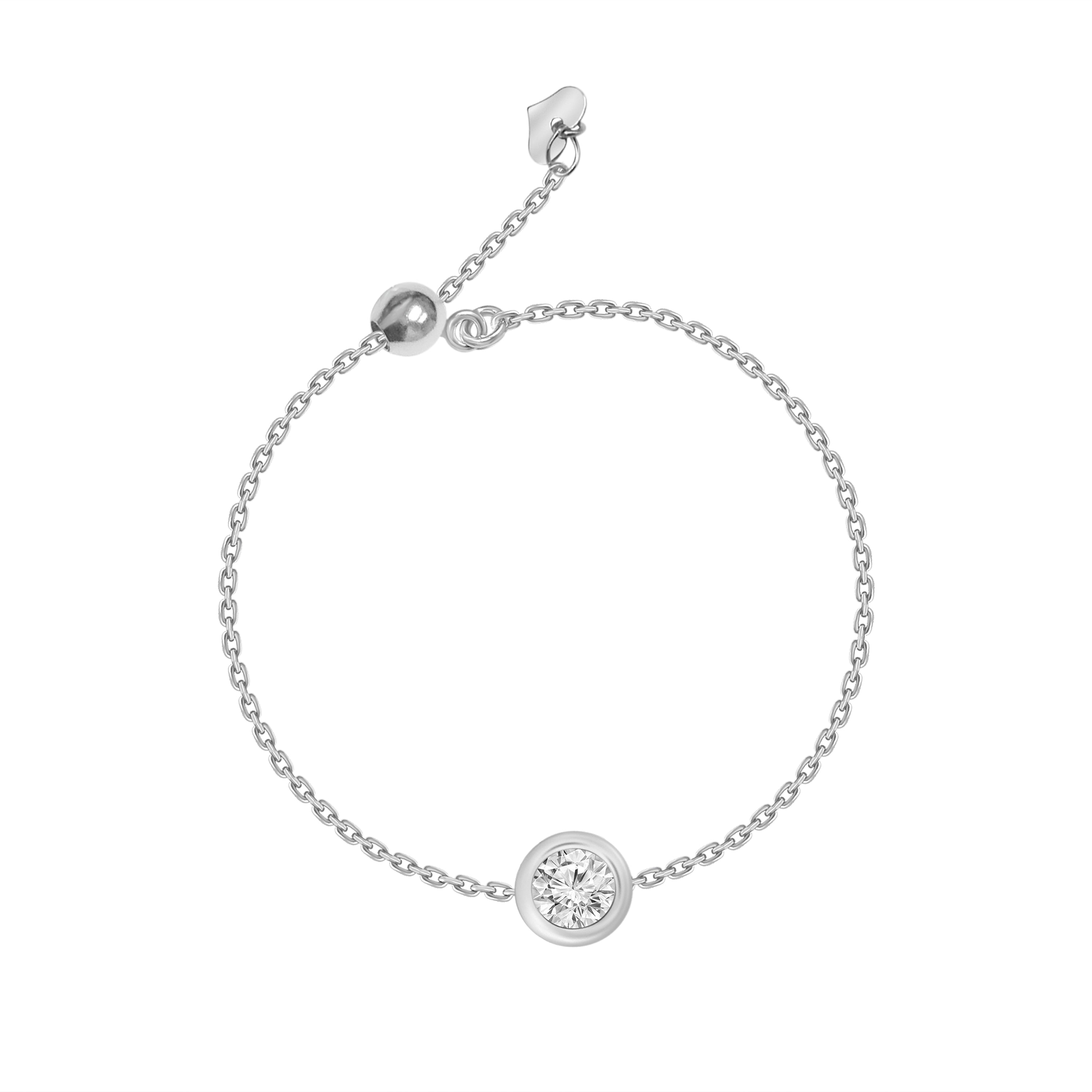 Anillo de cadena Bella con diamantes