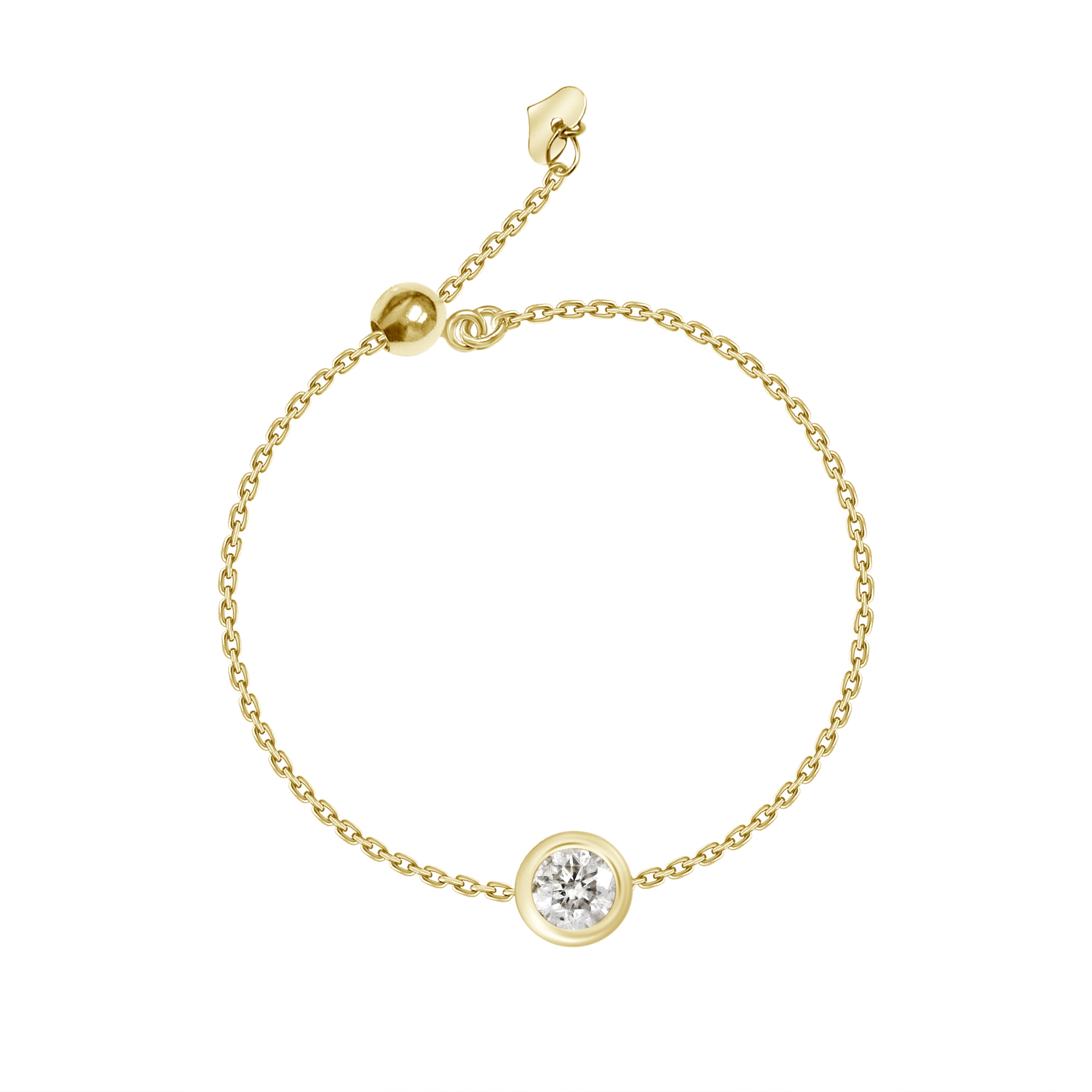 Anillo de cadena Bella con diamantes
