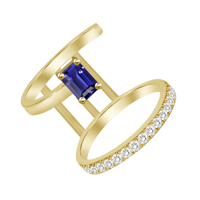 Gigi Sapphire Diamond Ring