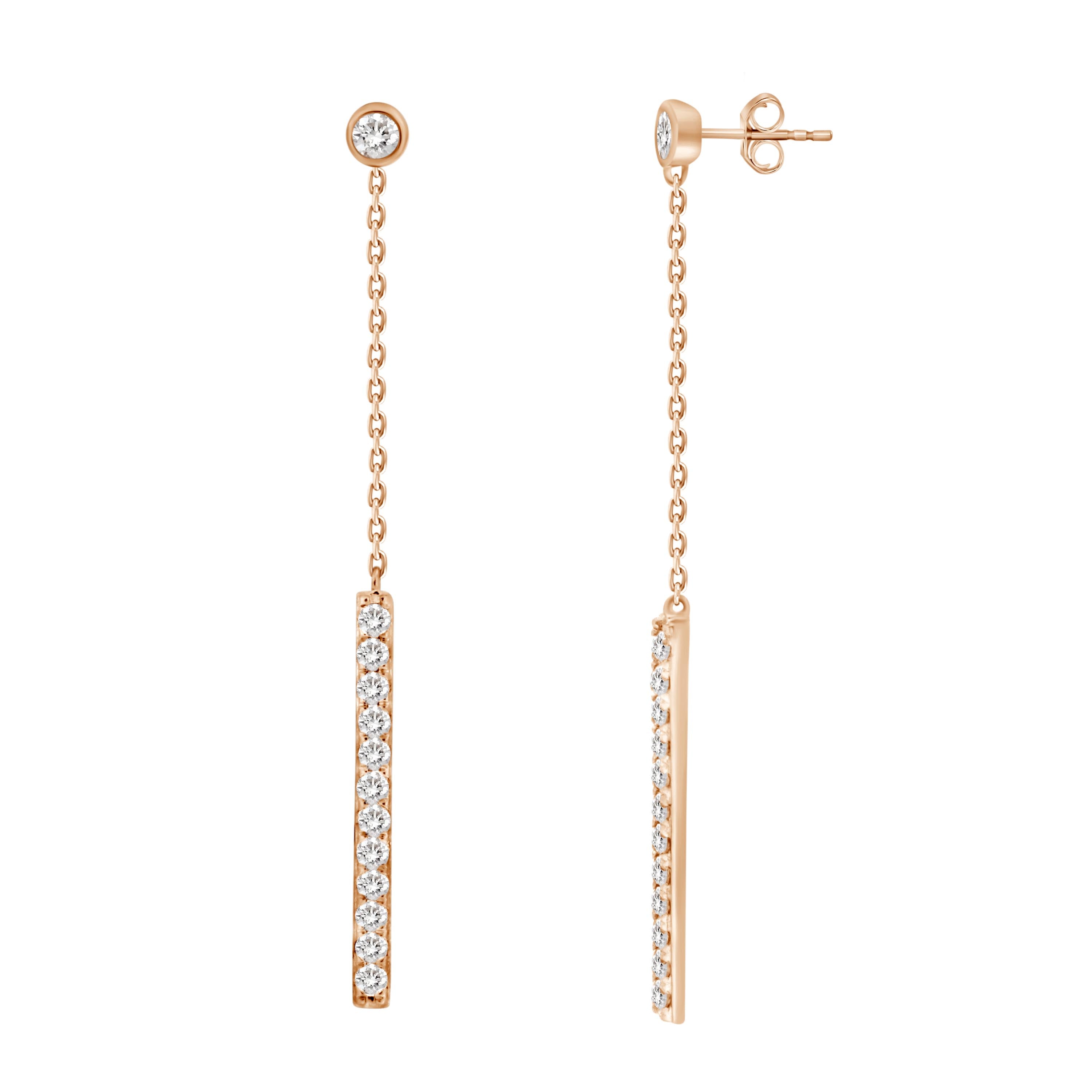 Odessa Diamond Long Earrings