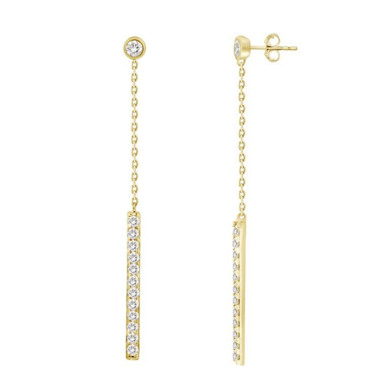 Odessa Diamond Long Earrings