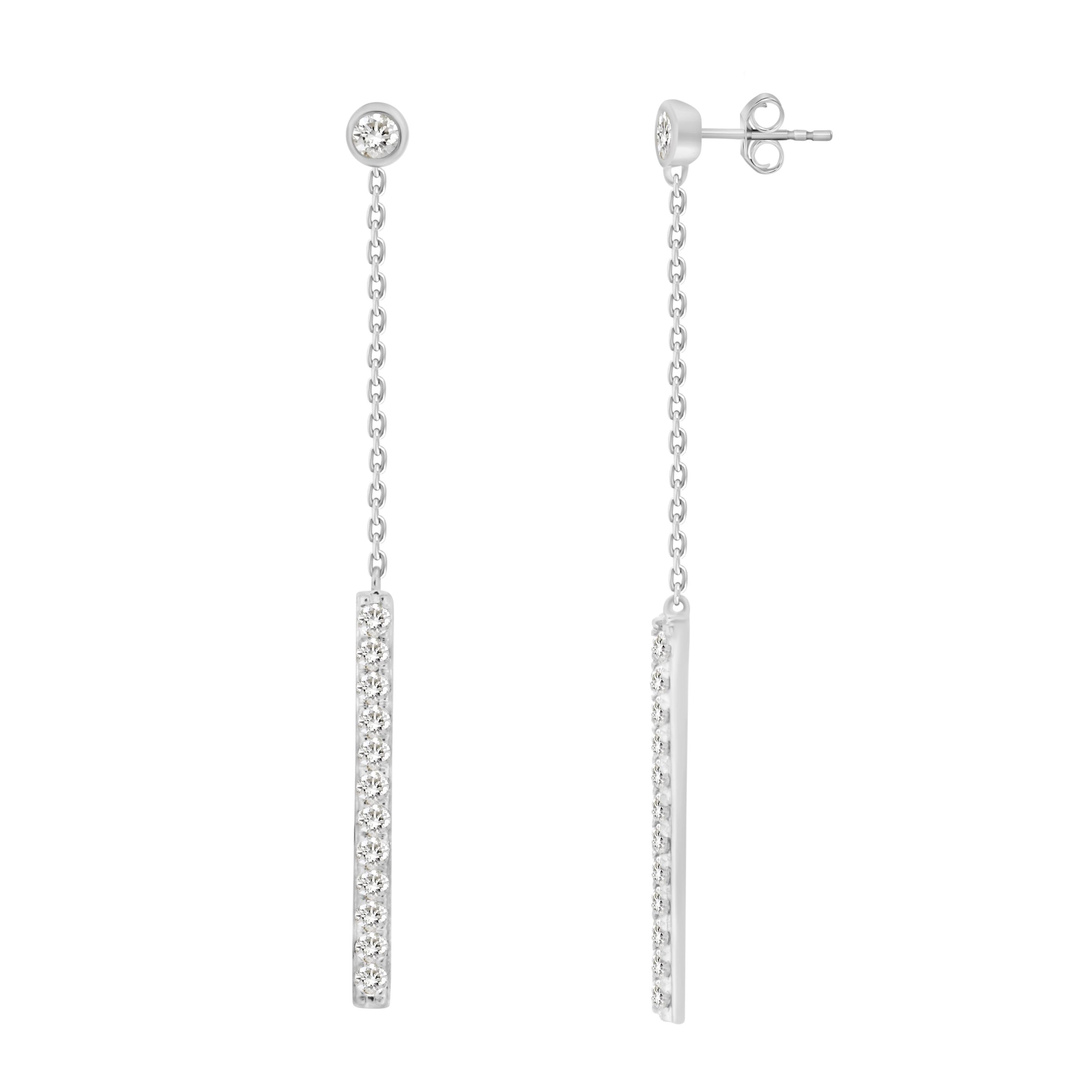 Odessa Diamond Long Earrings