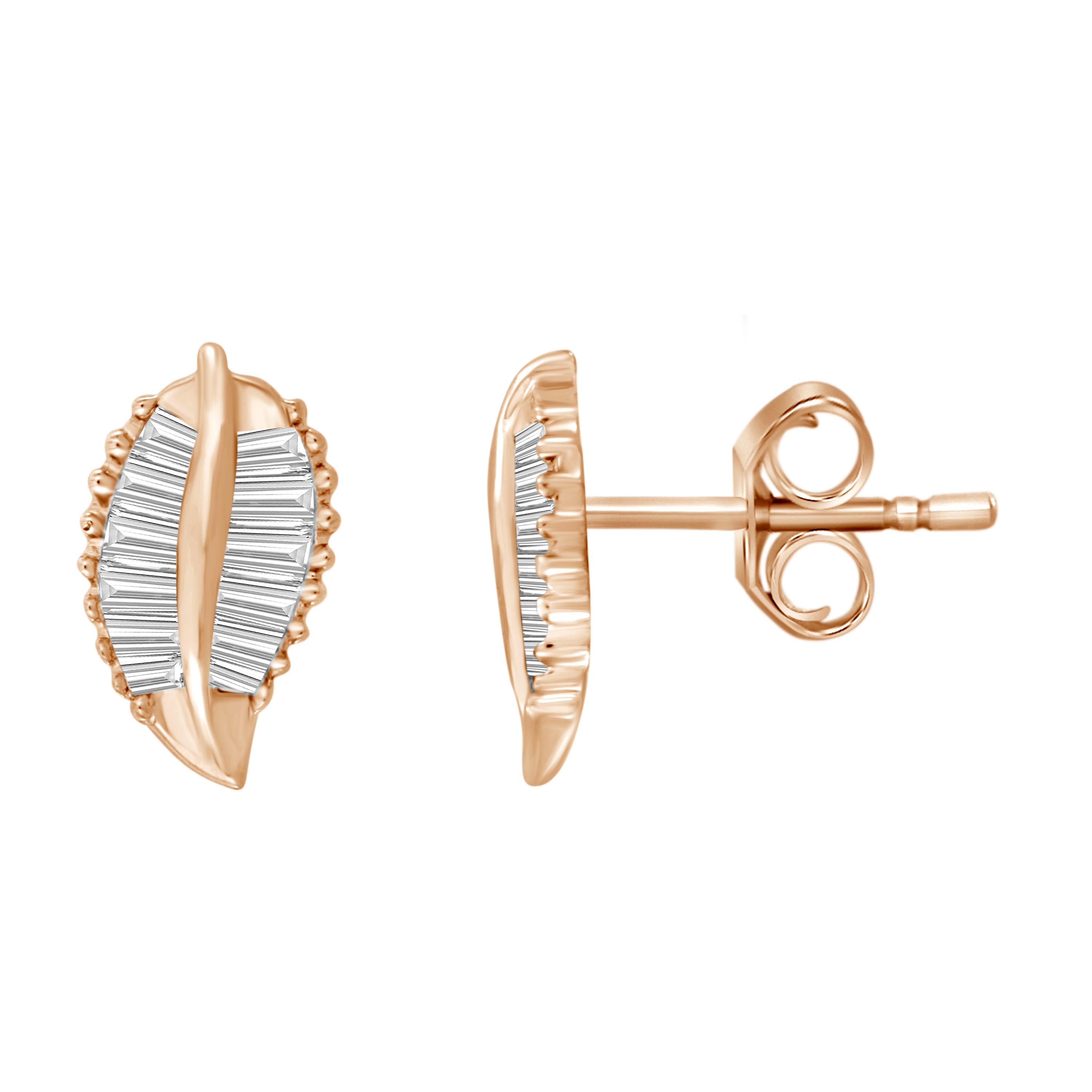 Leaves Diamond Studs