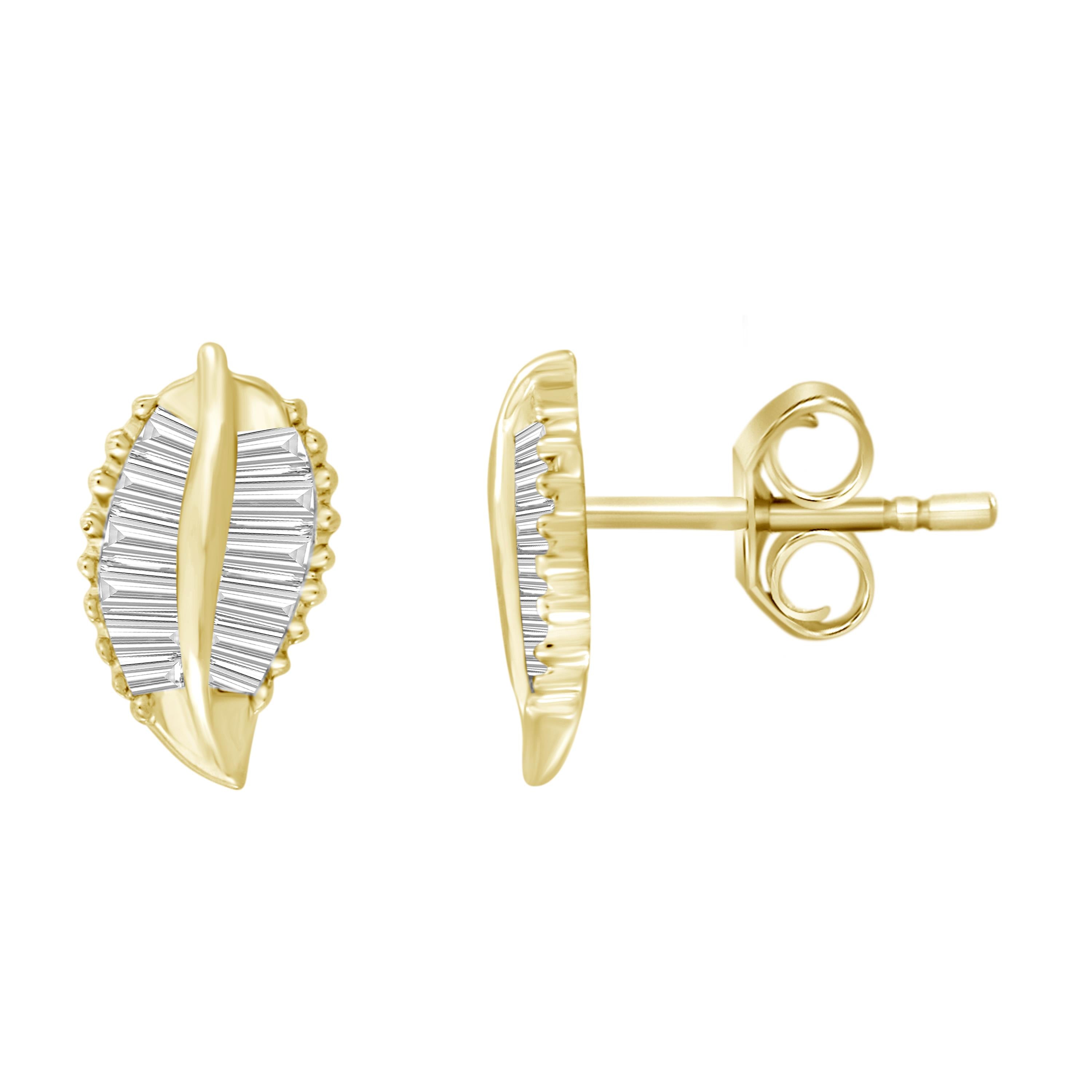 Leaves Diamond Studs