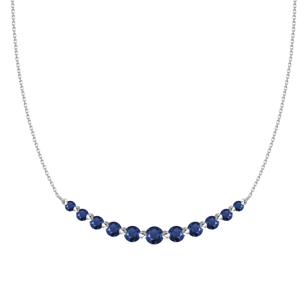 Gloria Blue Sapphire Necklace