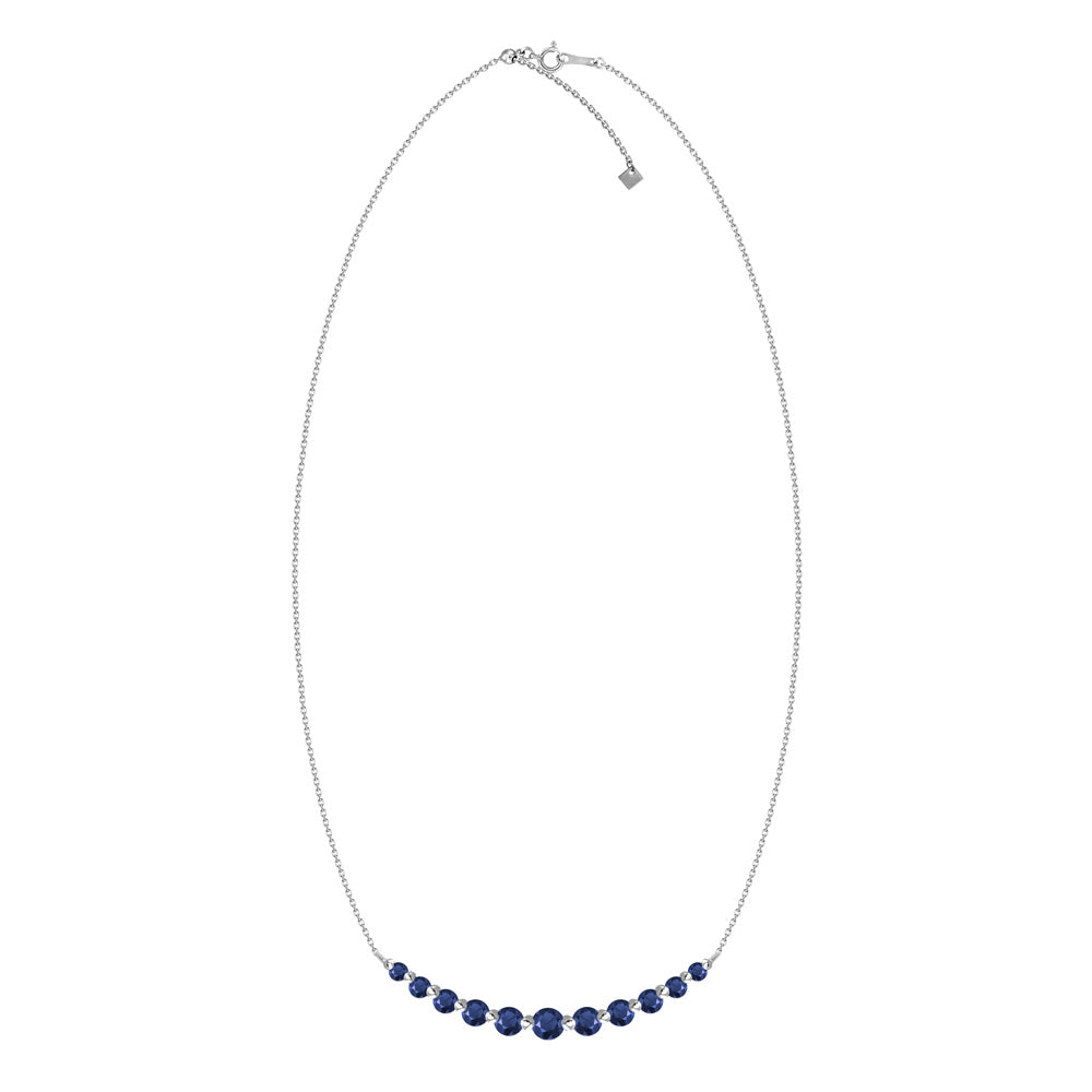 Gloria Blue Sapphire Necklace