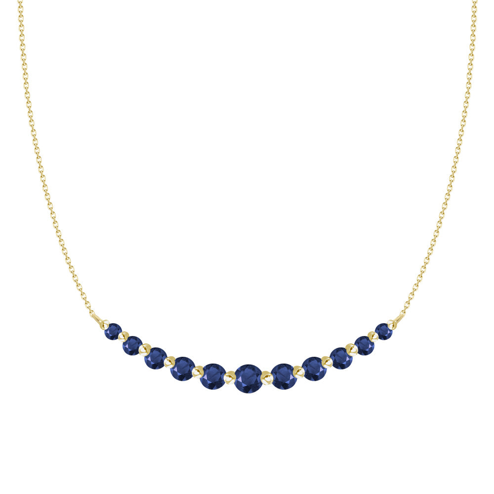 Gloria Blue Sapphire Necklace