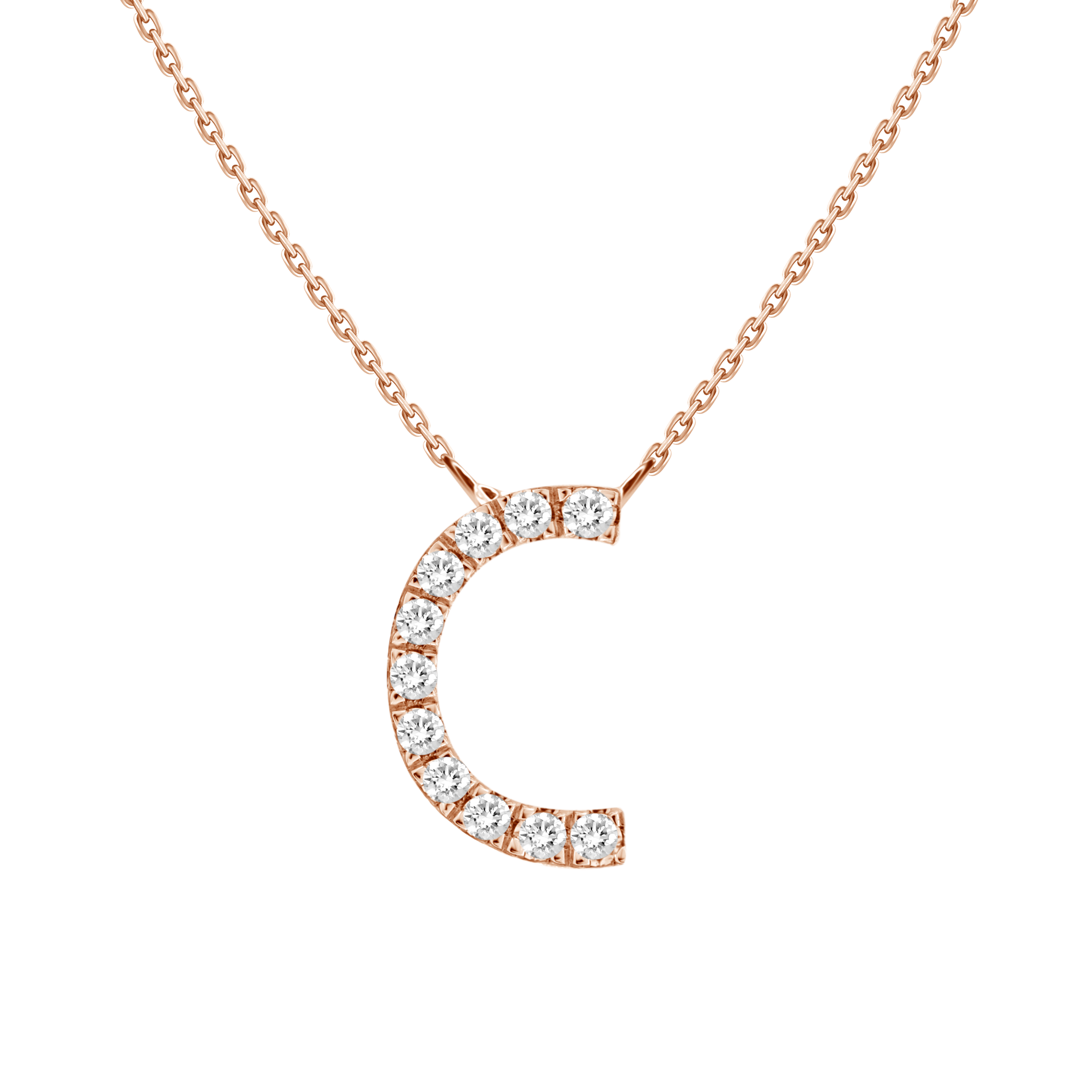 Alphabet Diamond Necklace