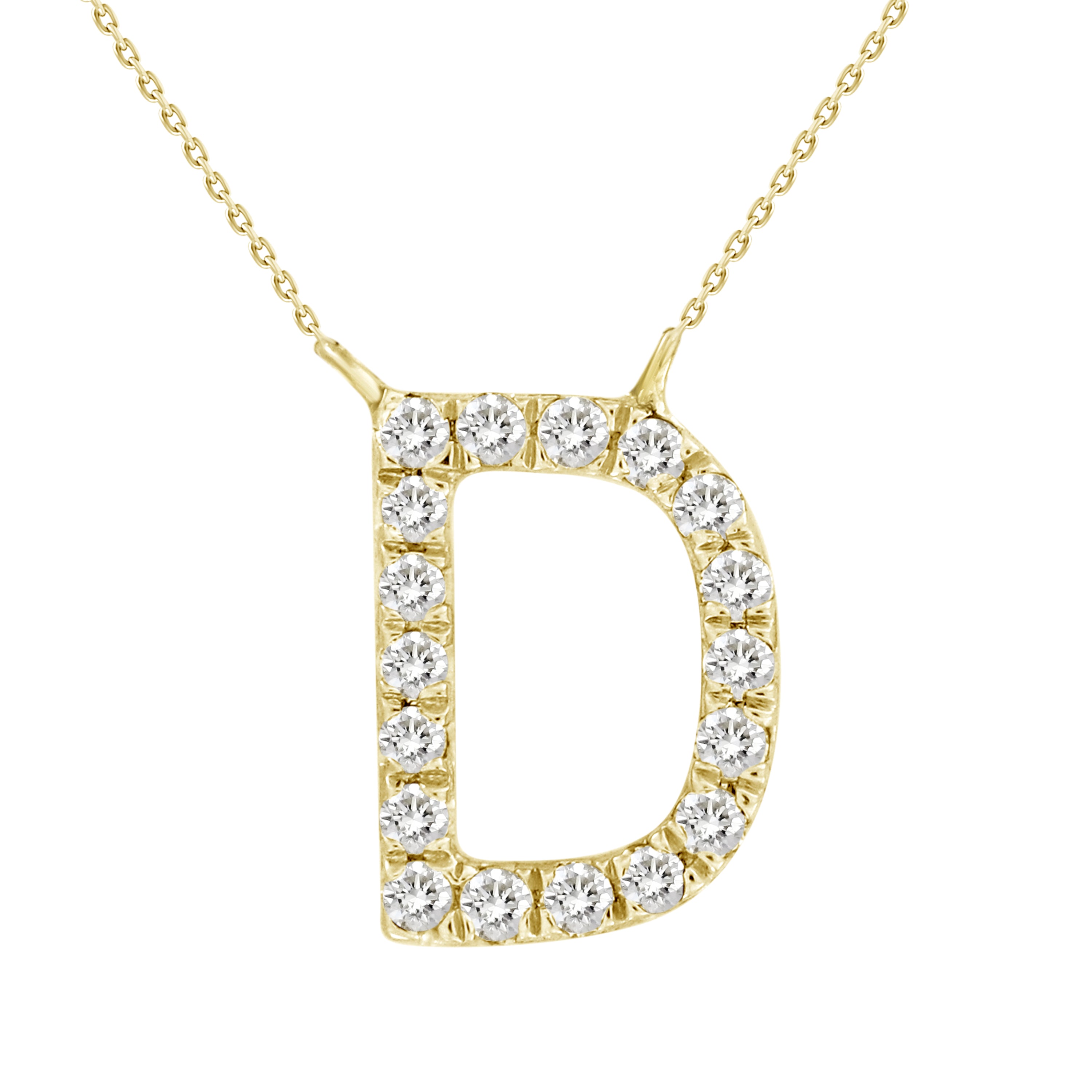 Alphabet Diamond Necklace