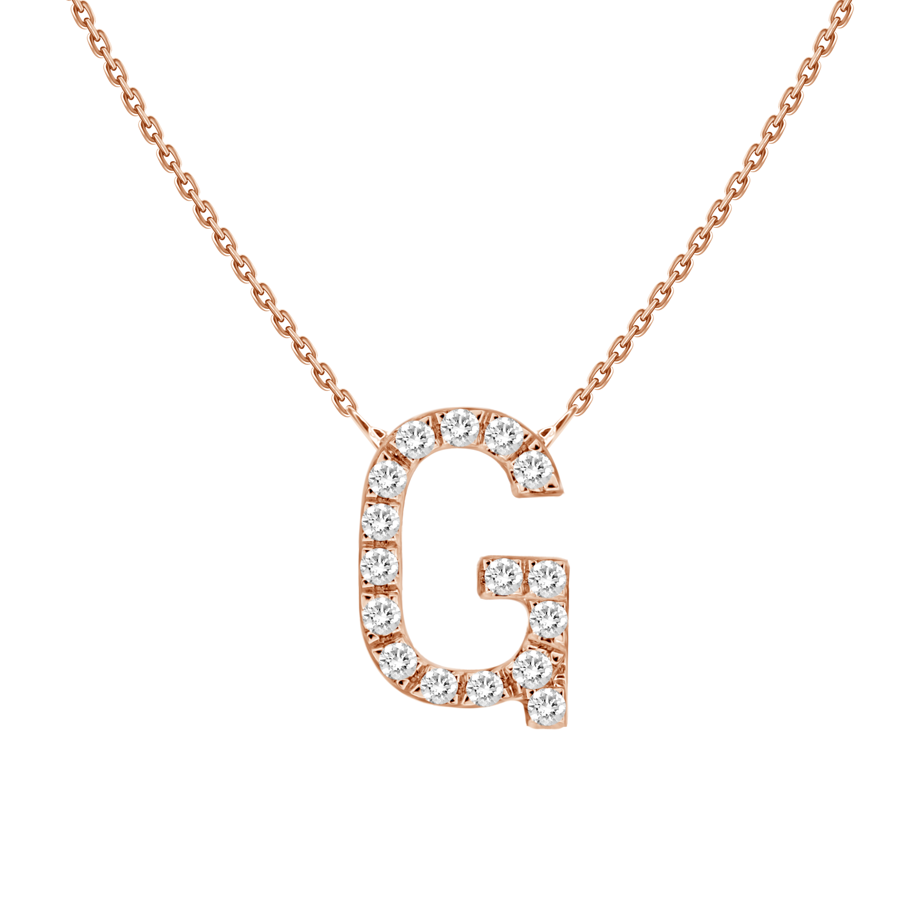 Alphabet Diamond Necklace