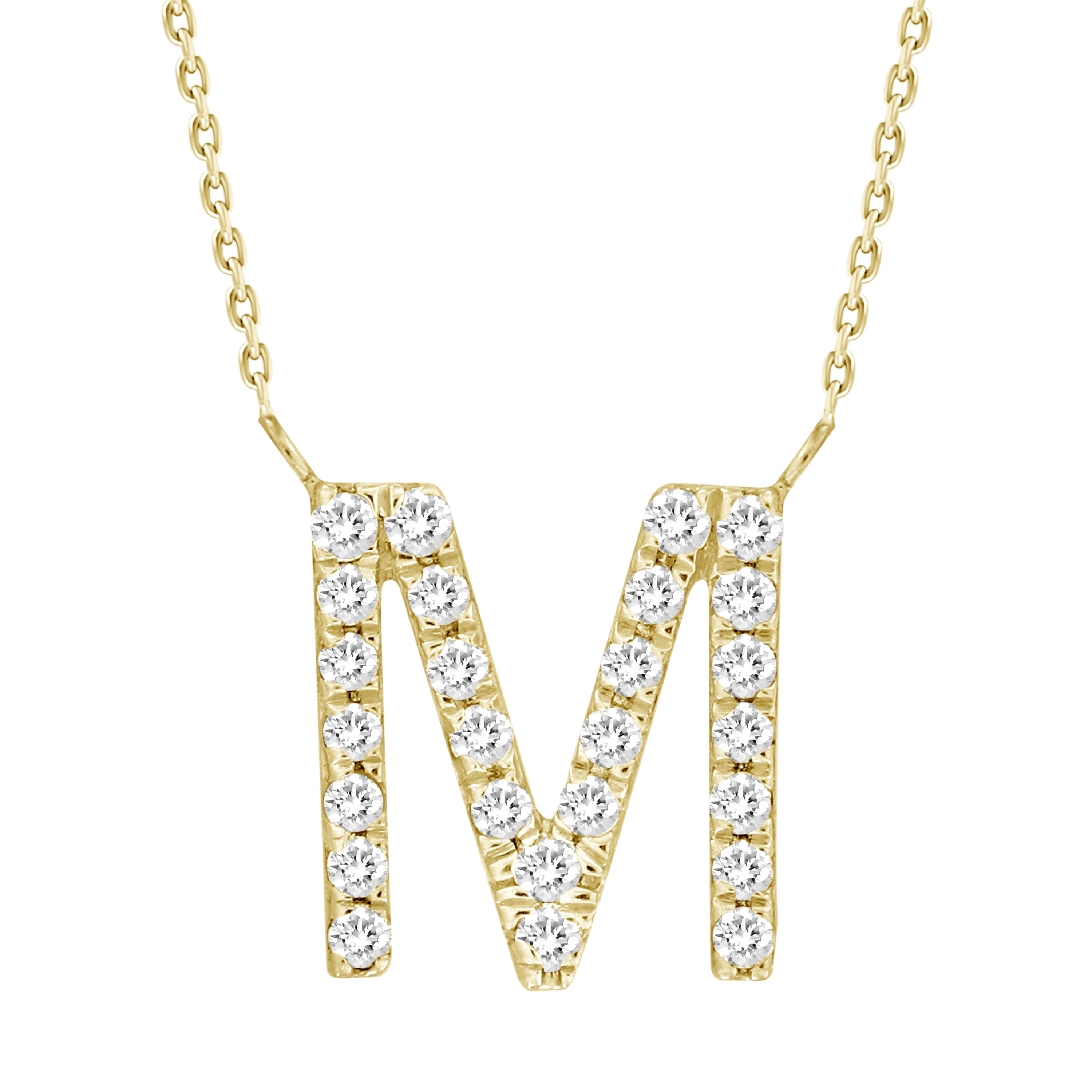 Alphabet Diamond Necklace