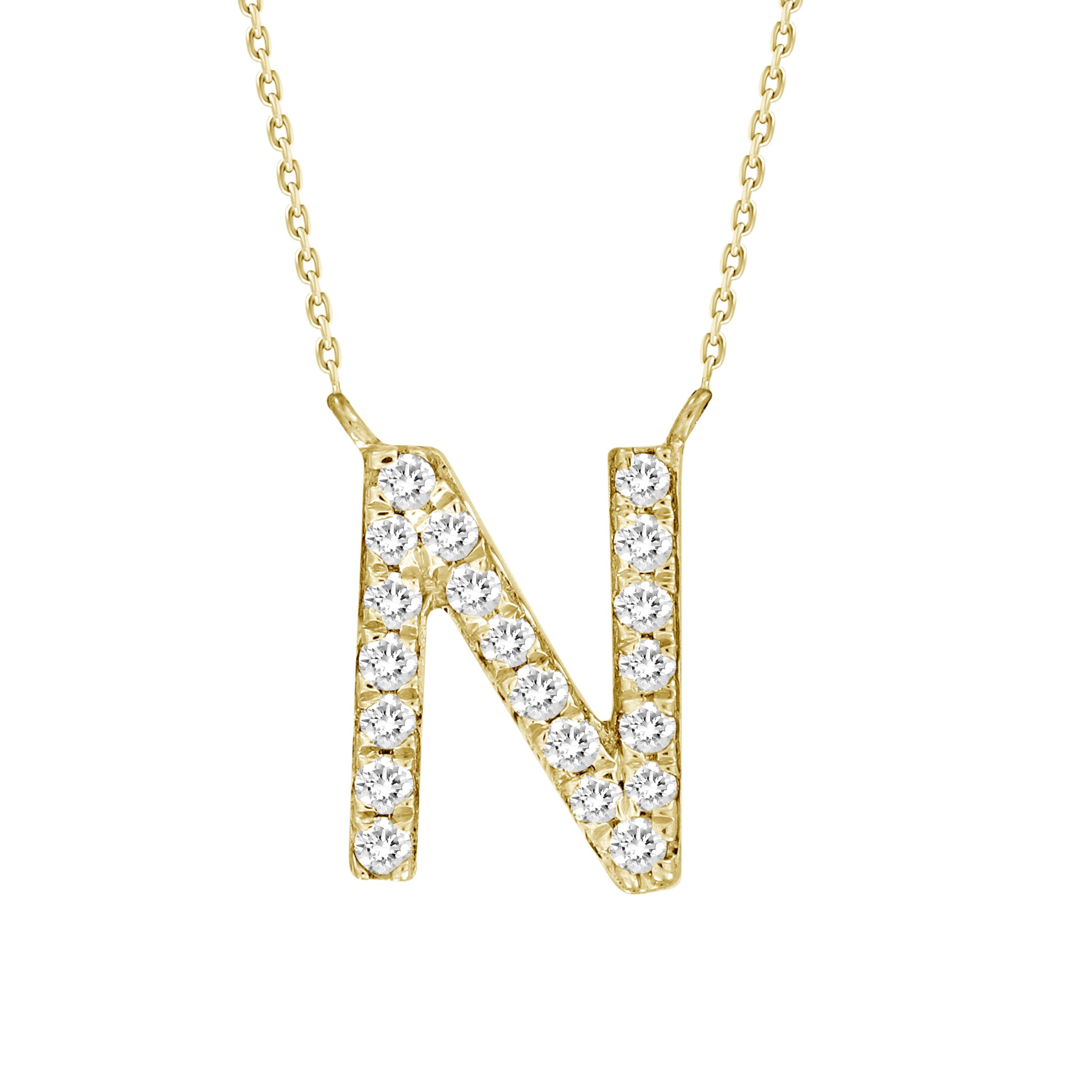 Alphabet Diamond Necklace