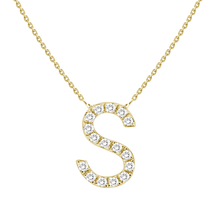 Load image into Gallery viewer, Alphabet Diamond Necklace
