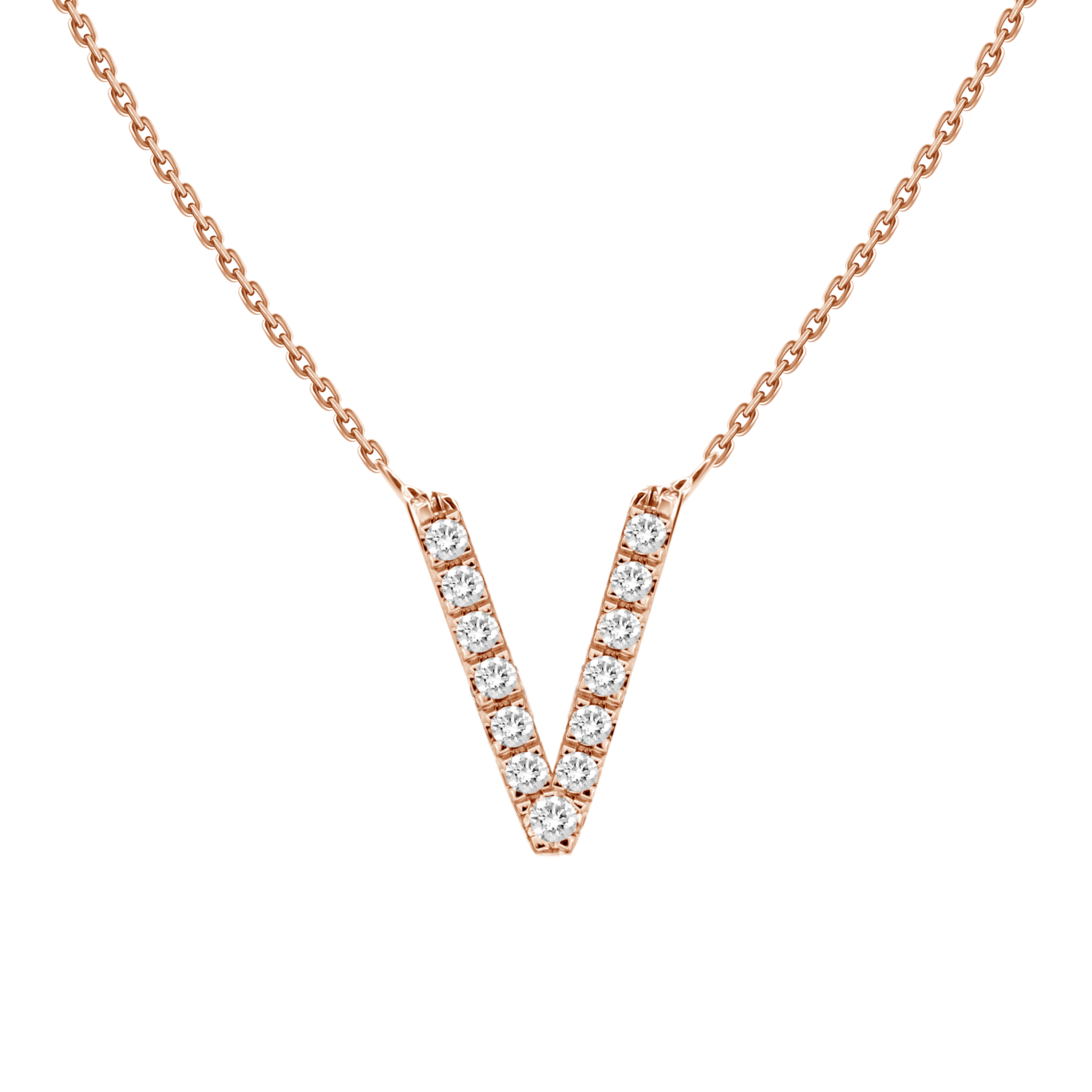Alphabet Diamond Necklace