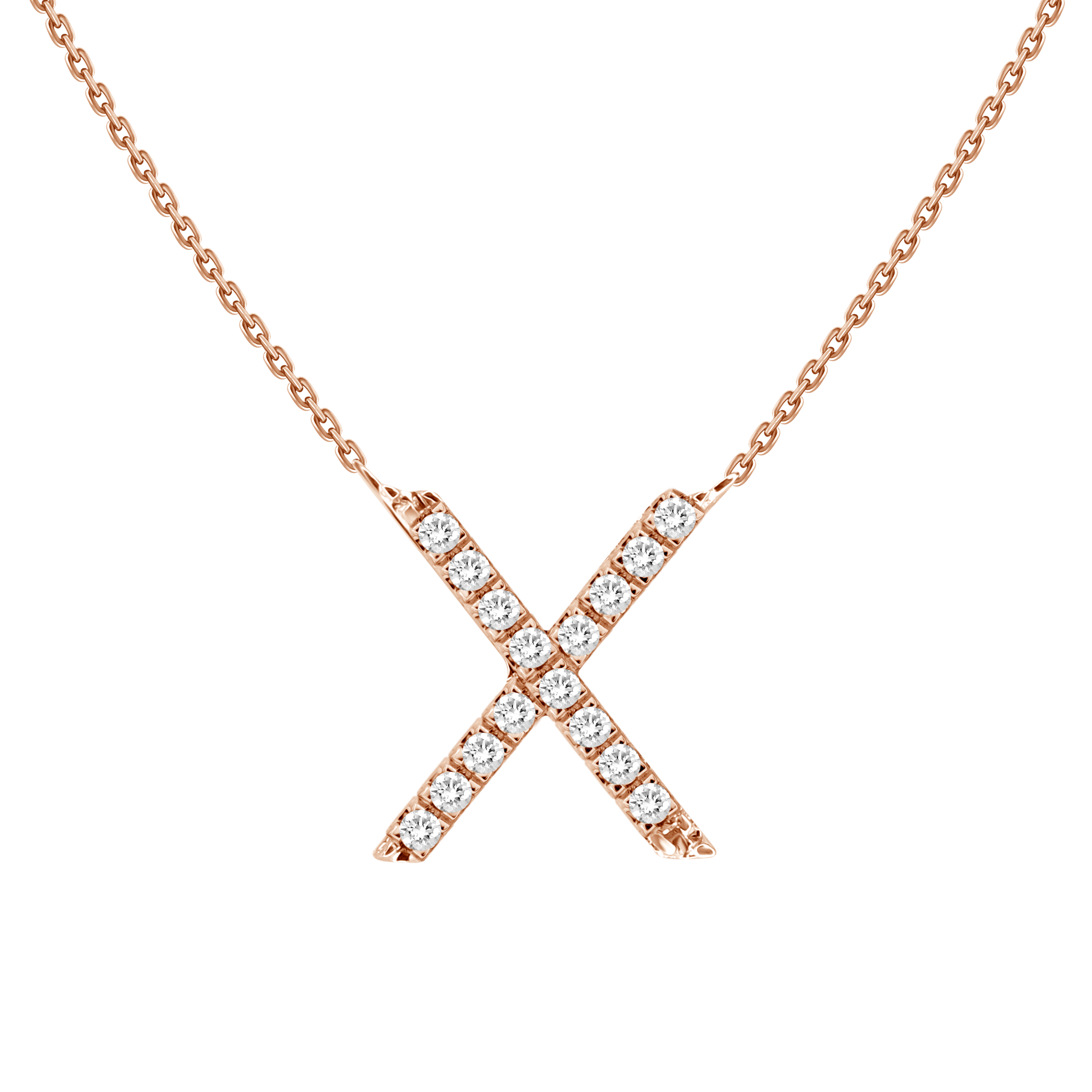 Alphabet Diamond Necklace