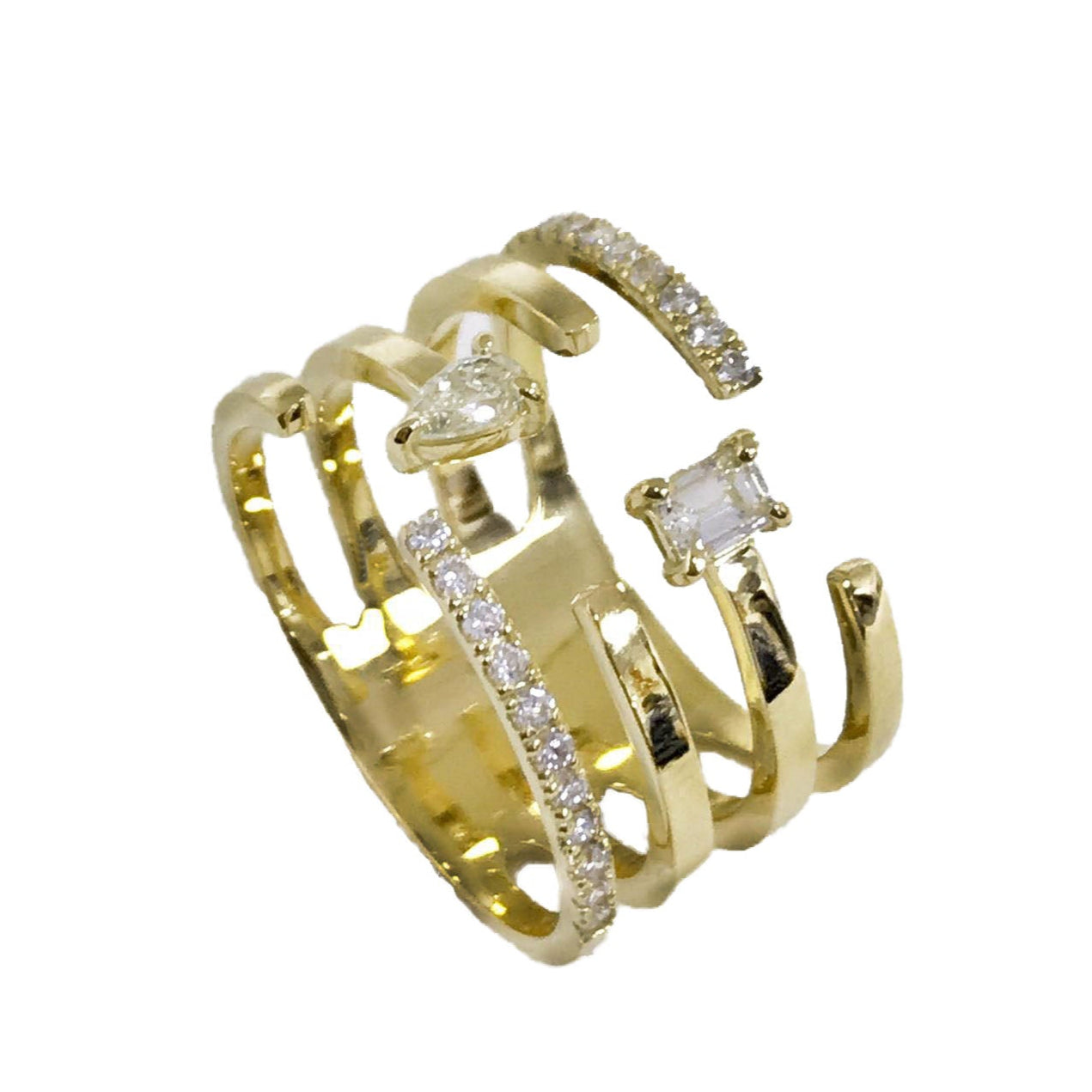 Anillo de diamantes Margot