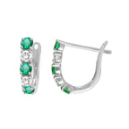 Esme Emerald Diamond Huggies