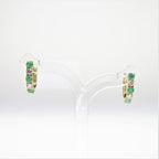 Esme Emerald Diamond Huggies