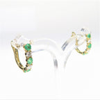 Esme Emerald Diamond Huggies