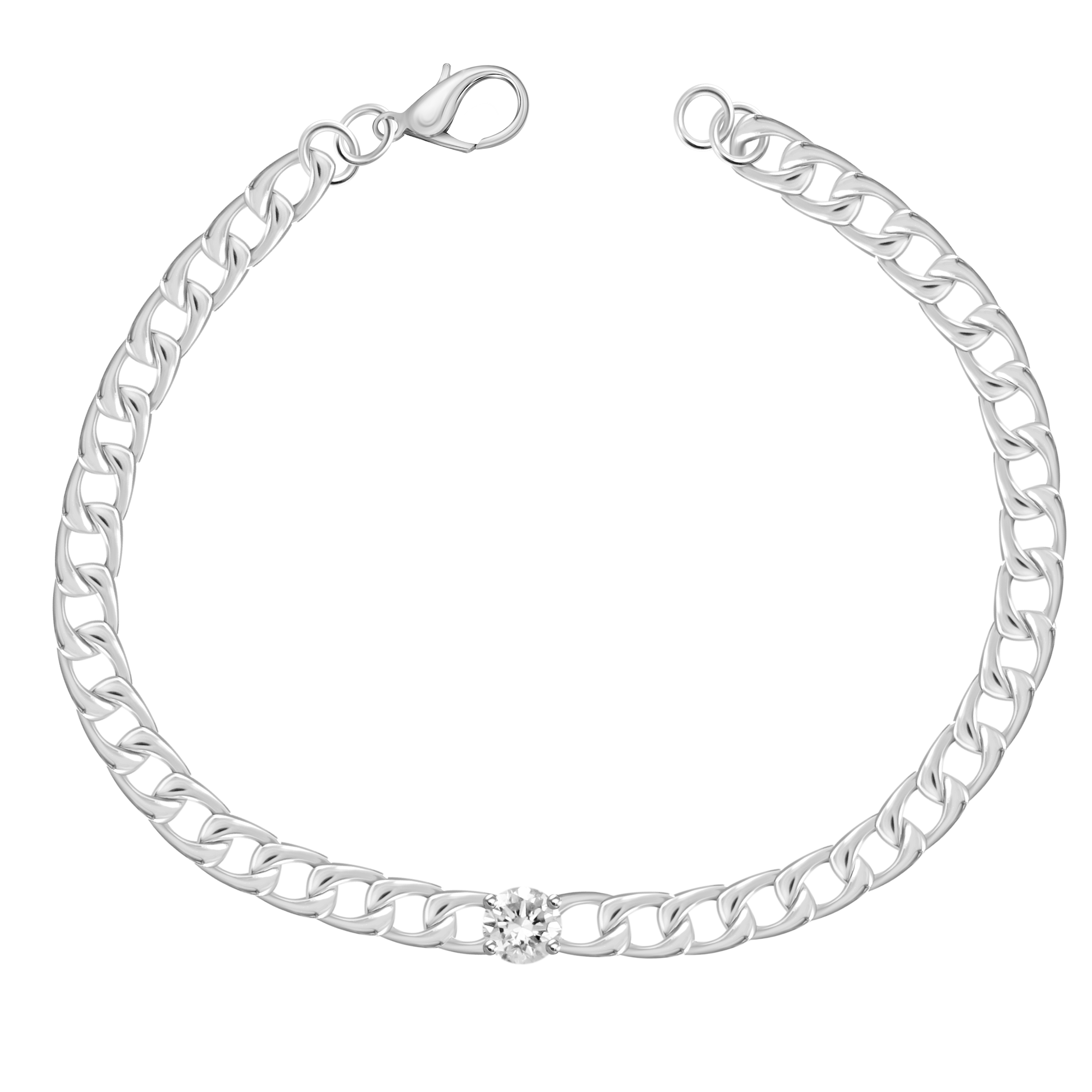 Alaia Diamond Cuban Gold Bracelet