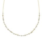 Jazmin Half Diamond Tennis Necklace
