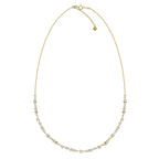 Jazmin Half Diamond Tennis Necklace