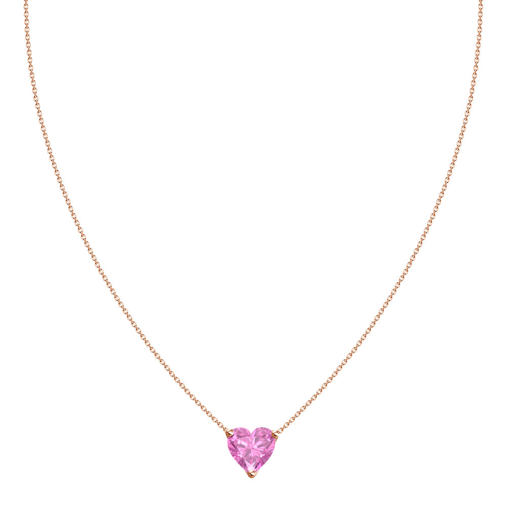 Cassandra Pink Sapphire Necklace