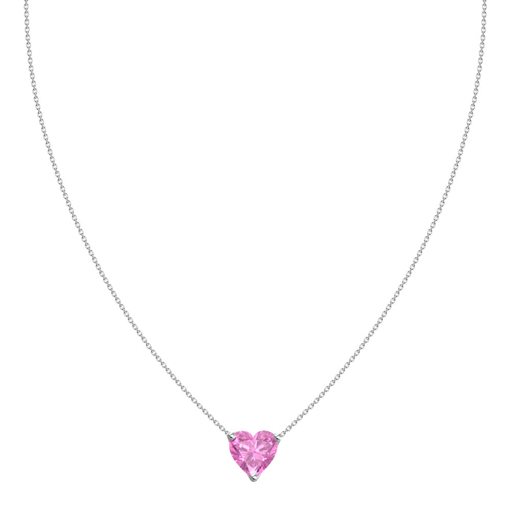 Cassandra Pink Sapphire Necklace