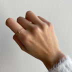 Maria Alphabet Diamond Chain Ring