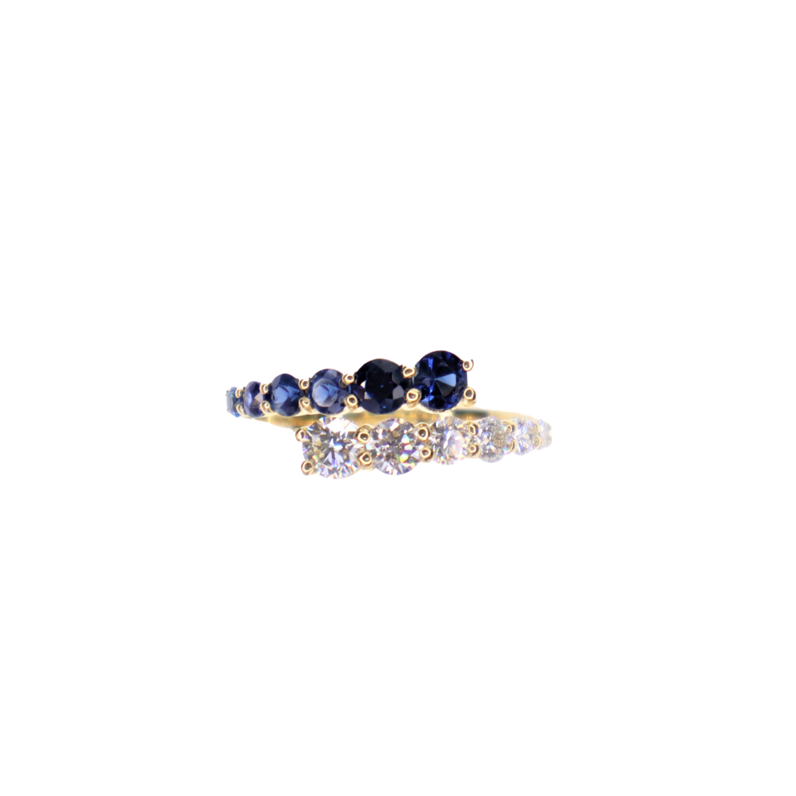 Balbina Blue Sapphire Diamond Ring