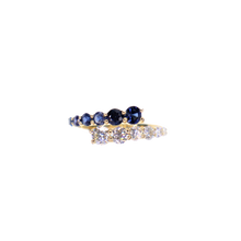 Load image into Gallery viewer, Balbina Diamond Blue Sapphire Ring
